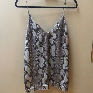 Snake print tank top